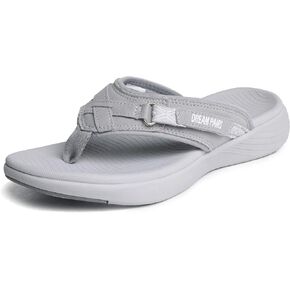 DREAM PAIRS Women's Arch Support Flip Flops Comfortable Thong Sandals