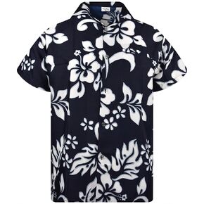 قميص هاواي صيفي للرجال غير تقليدي بأزرار سفلية وأكمام قصيرة للجنسين مطبوع عليه زهور فلامنغو البطيخ جديد in Kuwait