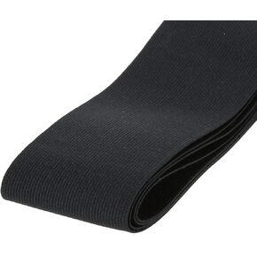 3-inch Wide Black Knit Heavy Stretch High Elasticity Elastic Band [3 feet] in Kuwait