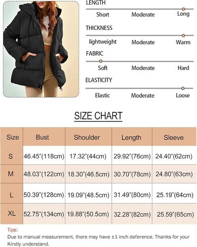 Gihuo Women's Winter Puffer Jacket Oversized Zip Up Long Quilted Coats Lightweight Stand Collar Padded Jackets with Hood in Saudi Arabia