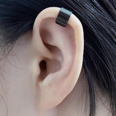 AVYRING الأقراط المغناطيسية للرجال الأصفاد الأذن الأقراط غير ثقب الأذن كليب الأقراط وهمية الفضة الأسود المغناطيس الأقراط للرجال الأقراط الماس وهمية 9PCS in Kuwait