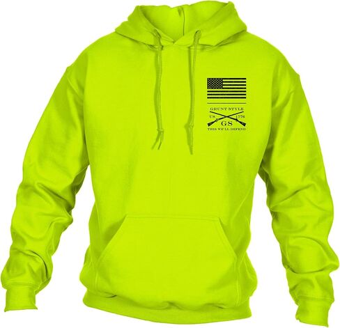 Grunt Style Red Blood Blue Collar Men's Pullover Hoodie in Saudi Arabia