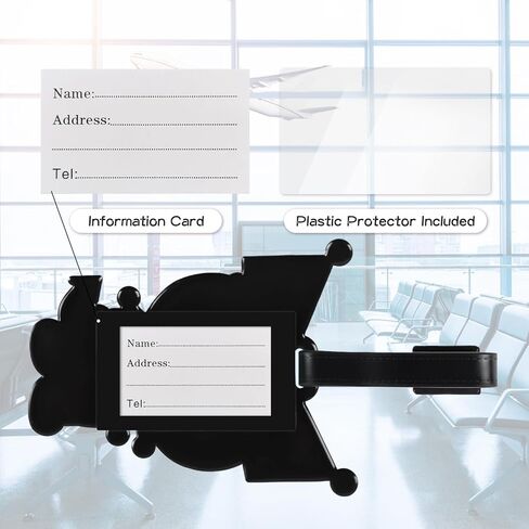 لطيف الكرتون الأمتعة علامة سيليكون السفر الأمتعة العلامات لحقائب النساء حقائب الظهر حقيبة يد حقيبة مدرسية للأطفال بنين بنات مضحك معرف تسمية معرفات اسم العلامات in Kuwait