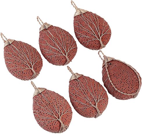 TUMBEELLUWA Tree of Life Pendant Necklace, Teardrop Shape Healing Crystals Jewelry for Women in Saudi Arabia