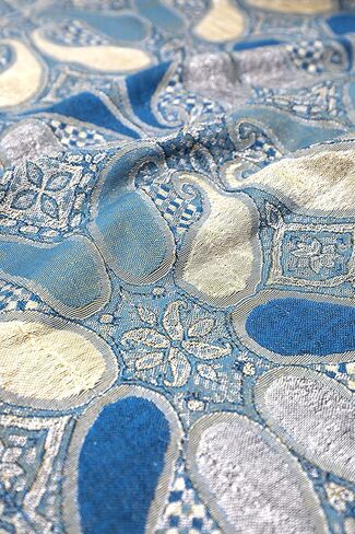 Achillea Women’s Paisley Pattern Sparkling Metallic Pashmina Shawl Wrap Scarf Stole in Kuwait