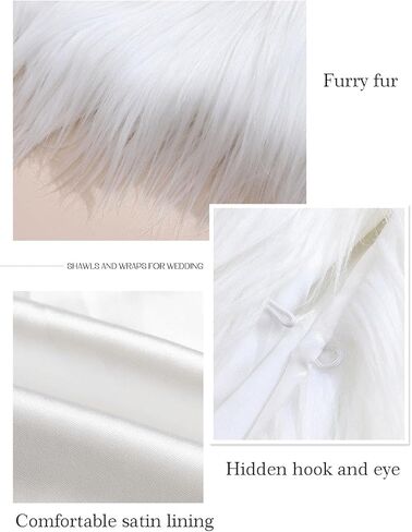 EASEDAILY المرأة الفراء سترة بيضاء بلا أكمام فو الفراء معطف قصير الفراء سترات الخريف والشتاء الفراء سترة صدرية للفتيات in Kuwait