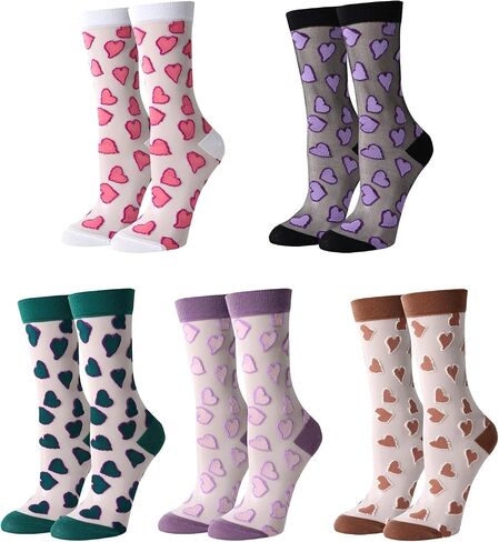 جوارب نسائية من Benefeet Sox بقماش شفاف جوارب دائرية للفتيات من الدانتيل اللطيف والنايلون الشفاف فائق النحافة جوارب شفافة شفافة من خلال الكاحل in Kuwait