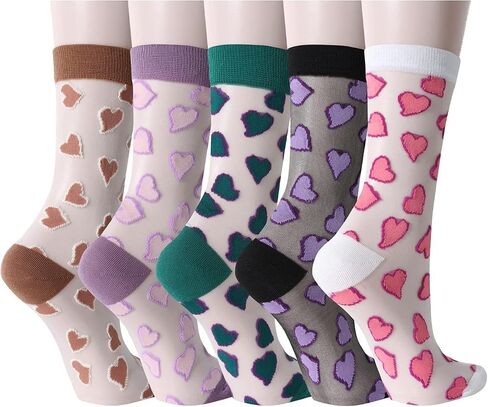 جوارب نسائية من Benefeet Sox بقماش شفاف جوارب دائرية للفتيات من الدانتيل اللطيف والنايلون الشفاف فائق النحافة جوارب شفافة شفافة من خلال الكاحل in Kuwait
