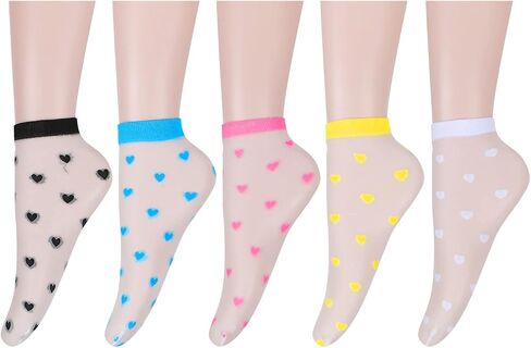 جوارب نسائية من Benefeet Sox بقماش شفاف جوارب دائرية للفتيات من الدانتيل اللطيف والنايلون الشفاف فائق النحافة جوارب شفافة شفافة من خلال الكاحل in Kuwait
