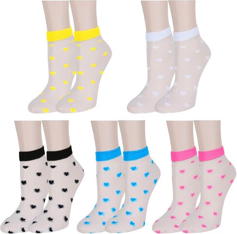 جوارب نسائية من Benefeet Sox بقماش شفاف جوارب دائرية للفتيات من الدانتيل اللطيف والنايلون الشفاف فائق النحافة جوارب شفافة شفافة من خلال الكاحل in Kuwait