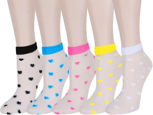 جوارب نسائية من Benefeet Sox بقماش شفاف جوارب دائرية للفتيات من الدانتيل اللطيف والنايلون الشفاف فائق النحافة جوارب شفافة شفافة من خلال الكاحل in Kuwait