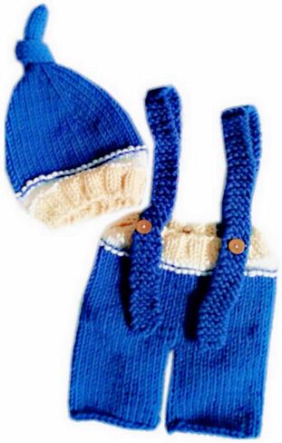 دعائم التصوير الفوتوغرافي للمولودين حديثي الولادة للاولاد والبنات، قبعة وسروال، ملابس محبوكة لالتقاط الصور in Kuwait