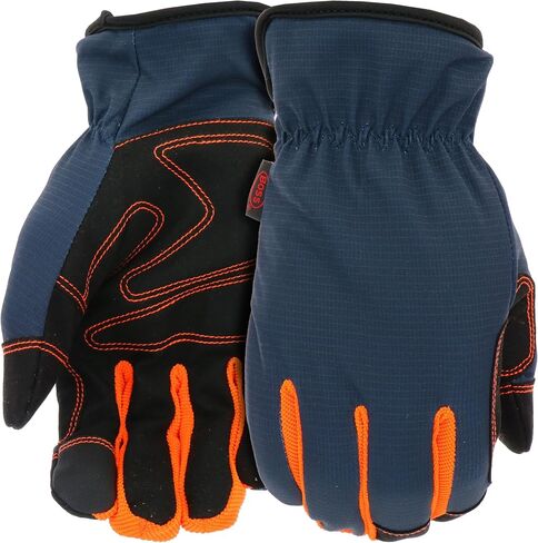Boss Arctik Task Winter Work Gloves, Ripstop Backing, 60g Therm, Synthetic Leather, Touchscreen, Navy, X-Large (B952142-XL) in Saudi Arabia