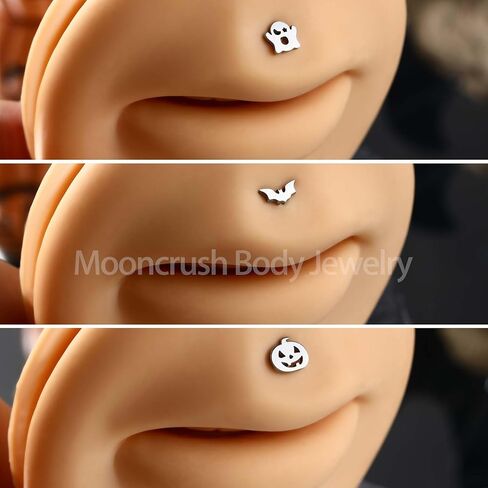 3 قطع من اقراط غضروف الاذن للهالوين من مونكراش جوليري 16 غرام على شكل خفاش لابريت 8 ملم اقراط حلزونية للنساء من الستانلس ستيل 316L مجوهرات بيرسينج مونرو ميدوسا in Kuwait