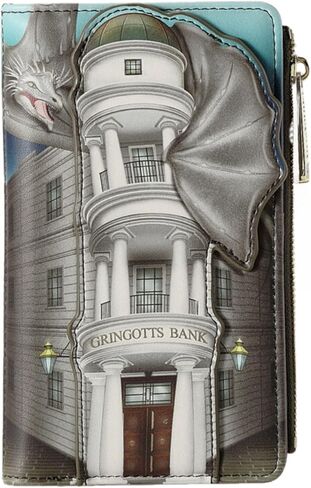 بنك Loungefly Harry Potter Gringotts ومحفظة التنين in Saudi Arabia