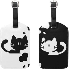Couple Theme Luggage Tag Travel Tag PU Leather Name Card Holder for Baggage in Kuwait
