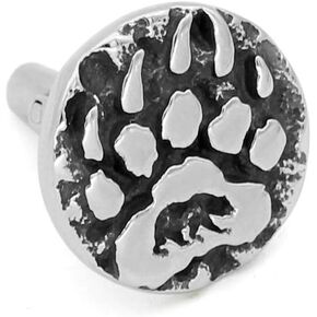 GuoShuang 1 زوج الفولاذ المقاوم للصدأ الشمال فايكنغ تميمة رون الدب الصغير باو أزرار أكمام مع حقيبة هدايا فالكنوت in Kuwait