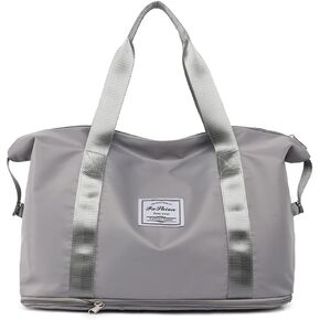 Women Travel Duffel Bag,Sports Tote Gym Bag,Shoulder Weekender Overnight Bag (Blue)