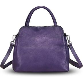 Genuine Leather Satchel Purse for Women Vintage Handmade Top Handle Handbag Designer Crossbody Bags