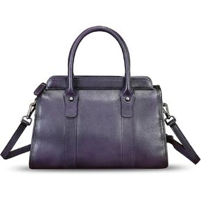 Genuine Leather Satchel for Women Top Handle Bags Handmade Purse Vintage Crossbody Handbags Retro Leather Pouch Bag in Saudi Arabia