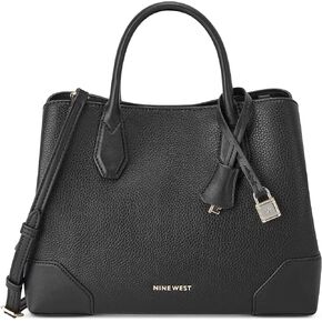 Nine West Brooklyn Jet Set Satchel, Black in Saudi Arabia