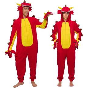 Funziez! هيدرا دراجون قطعة واحدة - بذلة أزياء خيالية للبالغين من القطيفة in Kuwait