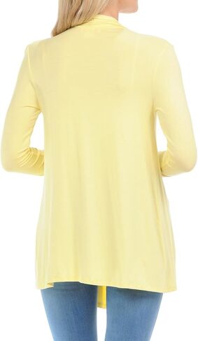 Pastel by Vivienne Women's Open Front Long Sleeve Jersey Knit Cardigan (25+ Colors/S-XL) in Saudi Arabia