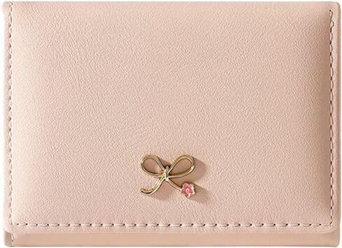 Sunwel Fashion Girls Cute Wallet Coquette Bow Wallet Small Wallet Slim Credit Card Holder ID Window for Women (BLACK) in Saudi Arabia