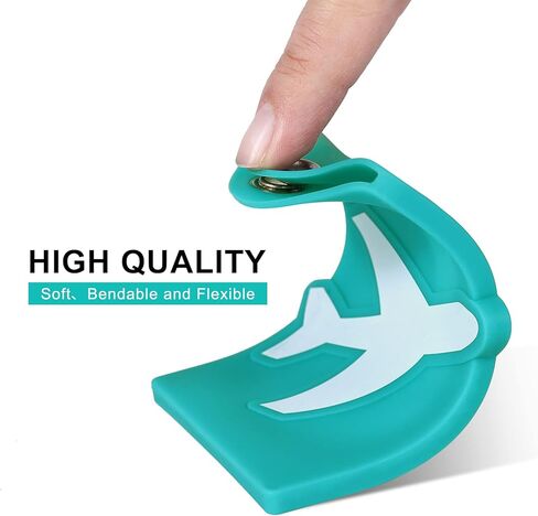 Vigorport 3 عبوات من علامات الأمتعة المصنوعة من السيليكون باللون الأزرق البحيرة وإضافة أشرطة أمتعة للحقيبة معتمدة من إدارة أمن المواصلات الأمريكية (عبوة من قطعتين) in Kuwait