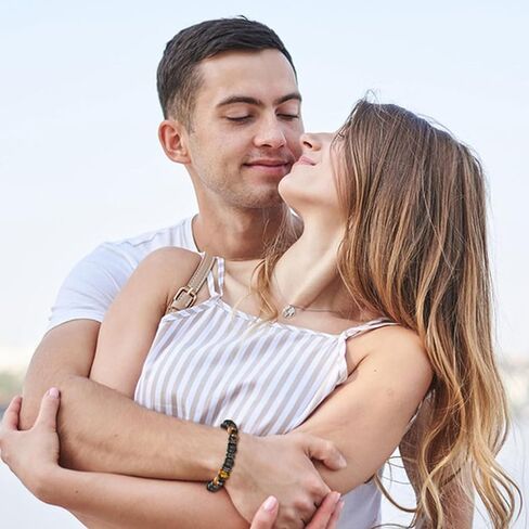 هدايا EPIRORA للرجال - سوار مطرز بالحجر الطبيعي للرجال والزوج والصديق، هدية عيد الميلاد وأعياد الميلاد له in Kuwait