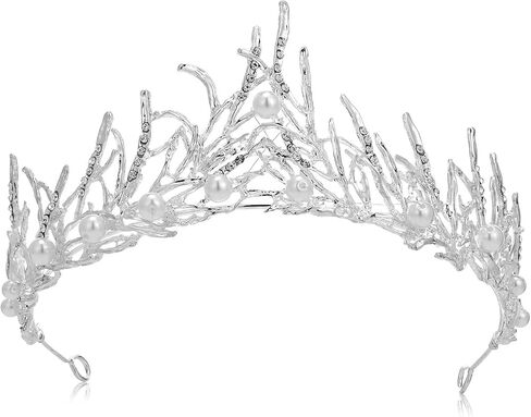 Makone Baroque Halloween Crown Black Queen Crown for Women,Vintage Tiaras with Gemstones Party Gothic Headpiece Halloween Tiara in Saudi Arabia