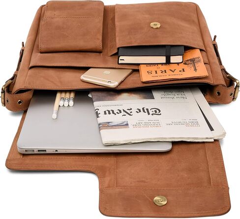 LEABAGS Birmingham shoulder bag I 13" laptopbag I genuine buffalo leather messenger bag I vintage look I work bag in Kuwait
