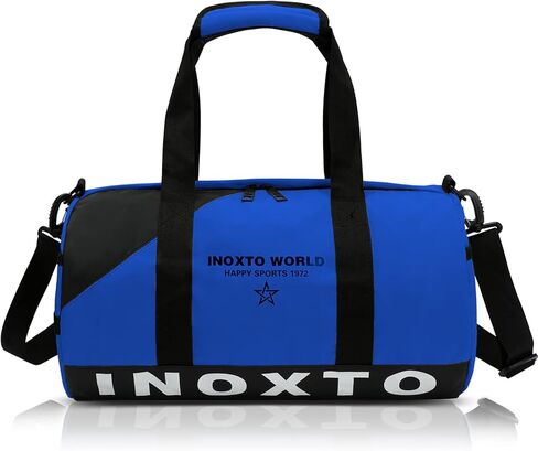 Inoxto gym bag, Small Sport Duffel bag for Women, Weekender Overnight Bag with Adjustable Shoulder Straps (Blue) in Kuwait