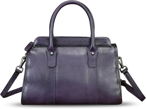 Genuine Leather Satchel for Women Top Handle Bags Handmade Purse Vintage Crossbody Handbags Retro Leather Pouch Bag in Saudi Arabia