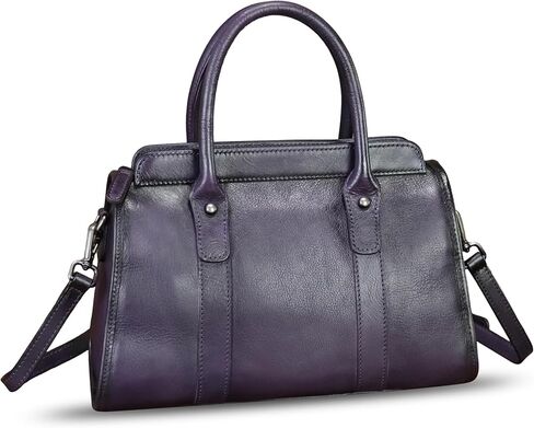 Genuine Leather Satchel for Women Top Handle Bags Handmade Purse Vintage Crossbody Handbags Retro Leather Pouch Bag in Saudi Arabia