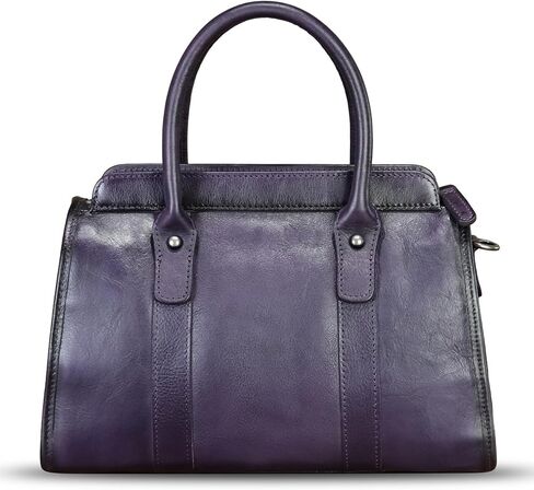 Genuine Leather Satchel for Women Top Handle Bags Handmade Purse Vintage Crossbody Handbags Retro Leather Pouch Bag in Saudi Arabia