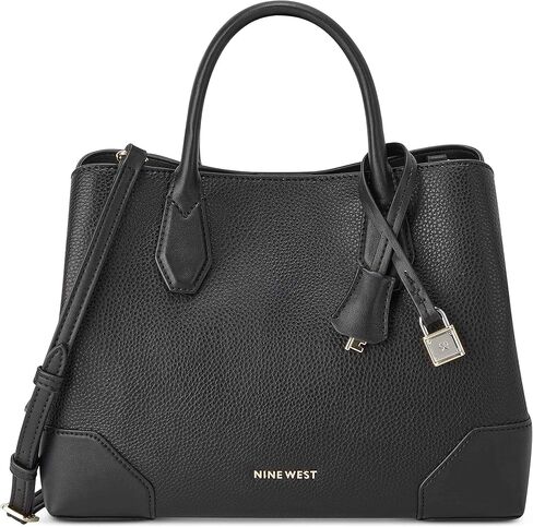 Nine West Brooklyn Jet Set Satchel, Black in Saudi Arabia