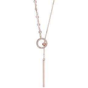 Z-Jeris Long Pendant Necklace Jewelry Y-Chain Circle Round Necklace for Women and Girls in Kuwait