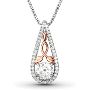 Jeulia Hug Me Endless Joy Skull Heart Cut قلادة من الفضة الاسترليني للنساء زوجة صديقة خطوبة ذكرى زواج عيد ميلاد عيد الحب مع صندوق مجوهرات in Kuwait