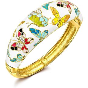 QIANSE Bracelet for Women, Spring of Versailles Plated Handcrafted Bangles, Gift with Delicate Jewelry Box, Jewelry Gifts for Women Mom Wife Girls in Kuwait