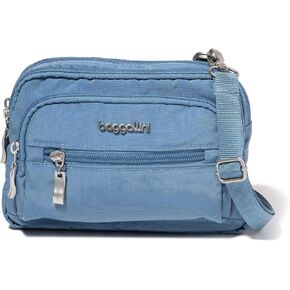 Baggallini Triple Zip Crossbody Bag for Women - Convertible Crossbody Fanny Pack Belt Bag - Lightweight Water-resistant in Saudi Arabia