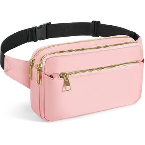 CXWMZY Fanny Packs for Women & Men, Fashion Waist Bag Hip Bum Bag with Multi-Pockets Large Capacity Cute Fanny Pack Casual Bum Bag for Disney Traveling Shopping Casual Cycling Running (Blue Flower) in Kuwait
