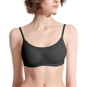 Ubras Women's OneSize Wireless Seamless Vest Bras Adjustable Spaghetti Straps Camisole Bra Soft Support