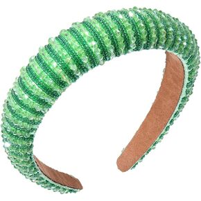 Vokone عيد القديس باتريك عقال مرصع بالجواهر كريستال مطرز مبطن عقال بيان عيد القديس باتريك زي أغطية الرأس اكسسوارات للشعر in Kuwait