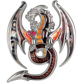 DUOWEI Novelty Dinosaur Welsh Dragon Brooch Pins Clothes Scarf Decoration Charms Jewelry Gifts for Women Teens Girls
