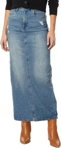 [BLANKNYC] Womens Sustainabke Maxi Denim Tube Skirt in Saudi Arabia