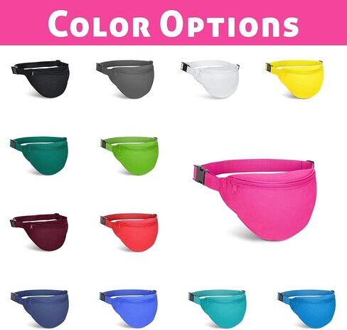BuyAgain Fanny Pack, Unisex 2 Zipper Quick Release Buckle Travel Sport Running Waist Fanny Pack For Women Men in Kuwait