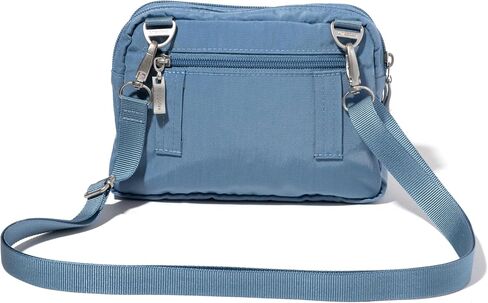 Baggallini Triple Zip Crossbody Bag for Women - Convertible Crossbody Fanny Pack Belt Bag - Lightweight Water-resistant in Saudi Arabia