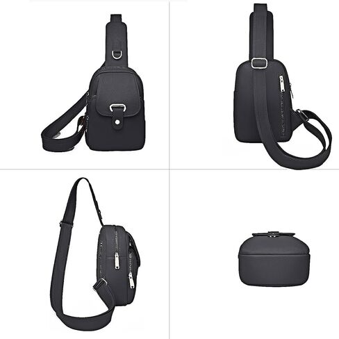 Yaopeing Trendy Sling Bag for Women,Small Crossbody Fanny Packs Leather Multipurpose Purse Chest Bag for Travel in Kuwait