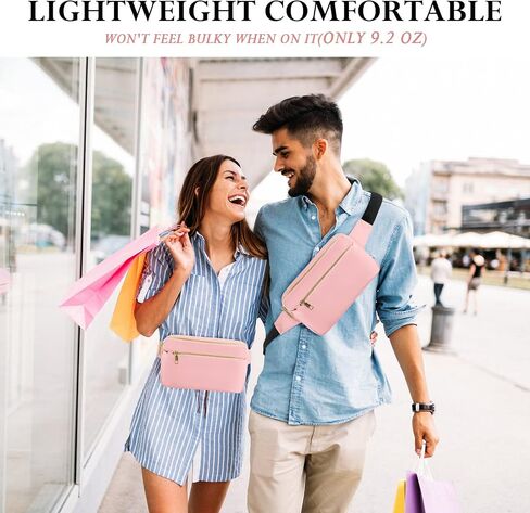 CXWMZY Fanny Packs للنساء والرجال، حقيبة خصر أنيقة وحقيبة بوم مع جيوب متعددة سعة كبيرة، حقيبة فاني لطيفة كاجوال لديزني والسفر والتسوق وركوب الدراجات والجري (أسود) in Kuwait